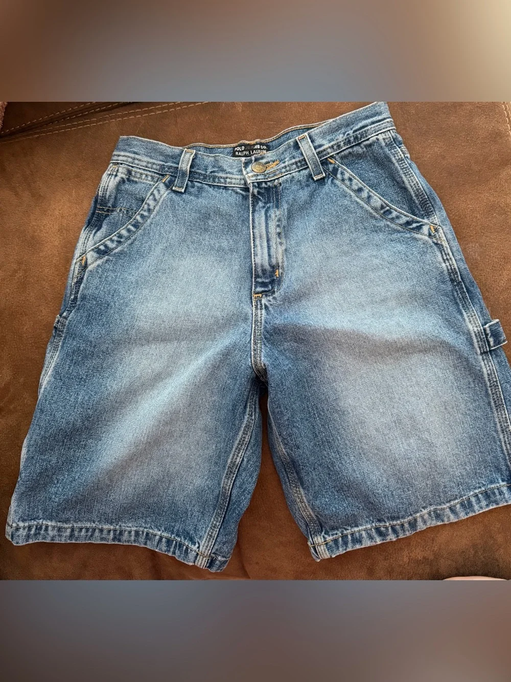 Ralph Lauren boy’s Blue Denim Carpenter Shorts